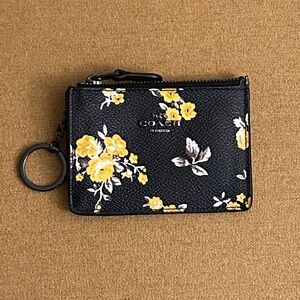 Coach Women’s Floral Coin and Card Case